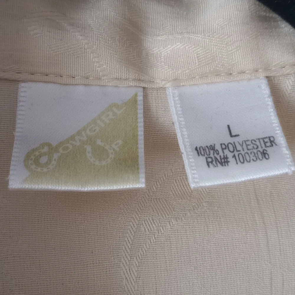 Cowgirl Up brocade size L western shirt - Picture 2 of 12